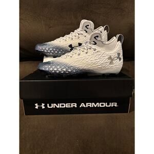Under Armour UA Spotlight Clone 3.0 MC cleats - Mens size 13 Navy/White